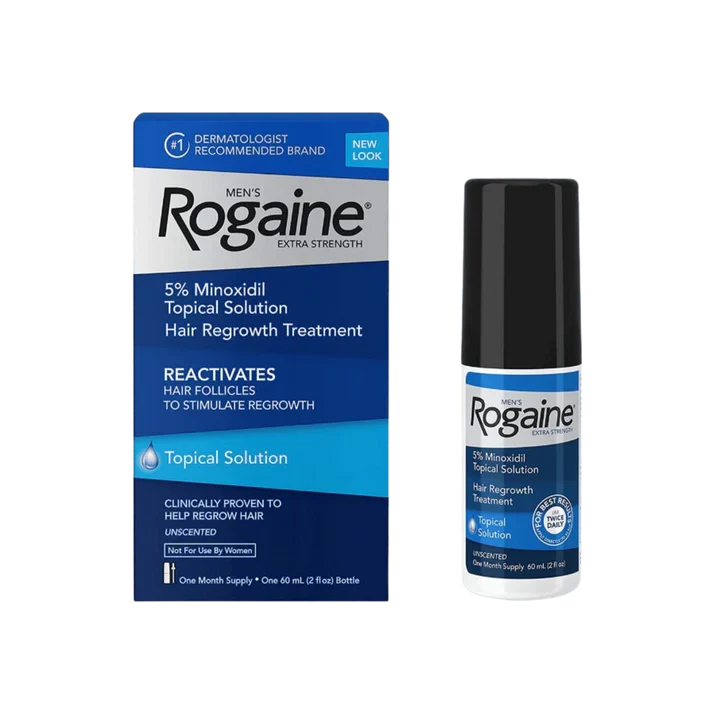 Rogaine Men’s 5% Minoxidil Topical Solution Hair Regrowth Treatment 60 ML