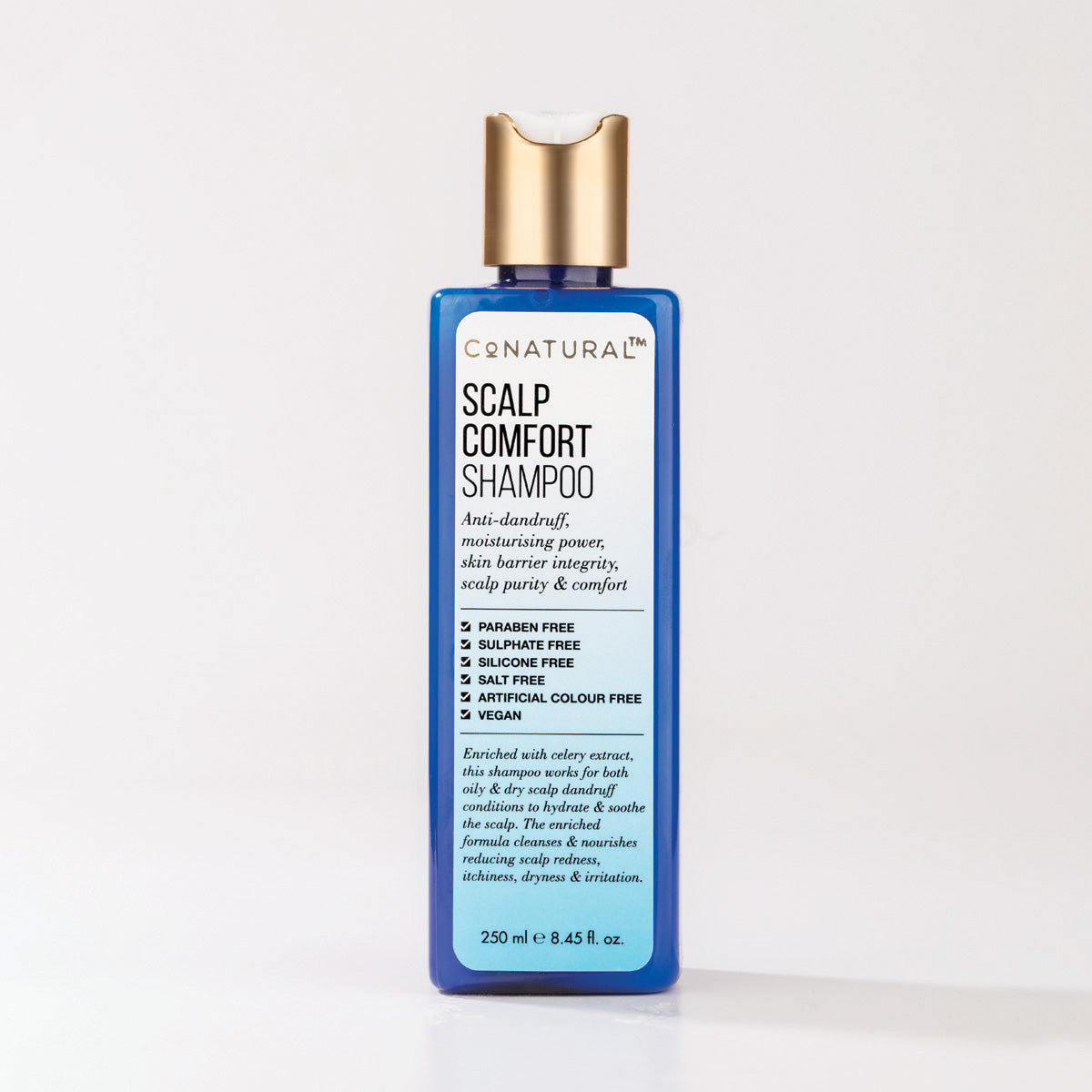 CoNatural Scalp Comfort Anti-Dandruff Shampoo, For Dryness & Irritation, 250ml
