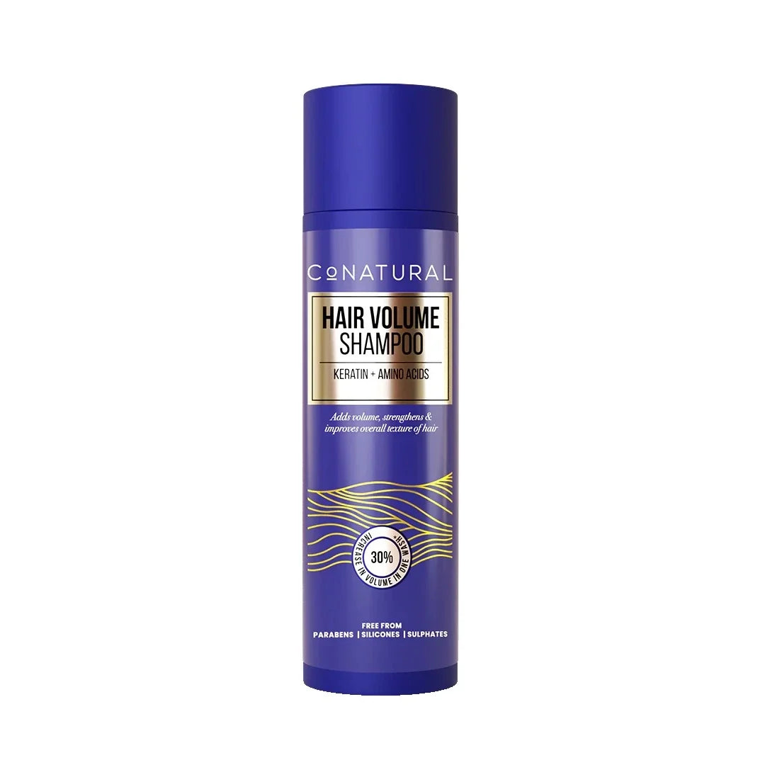 CoNatural Keratin+Amino Acids Hair Volume Shampoo, Free From Paraben, Silicone & Sulphates, Improve Hair Texture, 260ml
