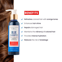 CoNatural Brilliance Blue Shampoo For Natural Brown Hair 150ml