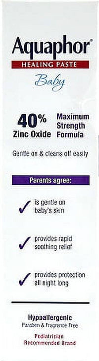 Aquaphor Baby Healing Paste Fast Relief Diaper Rash Paste 3.5 oz