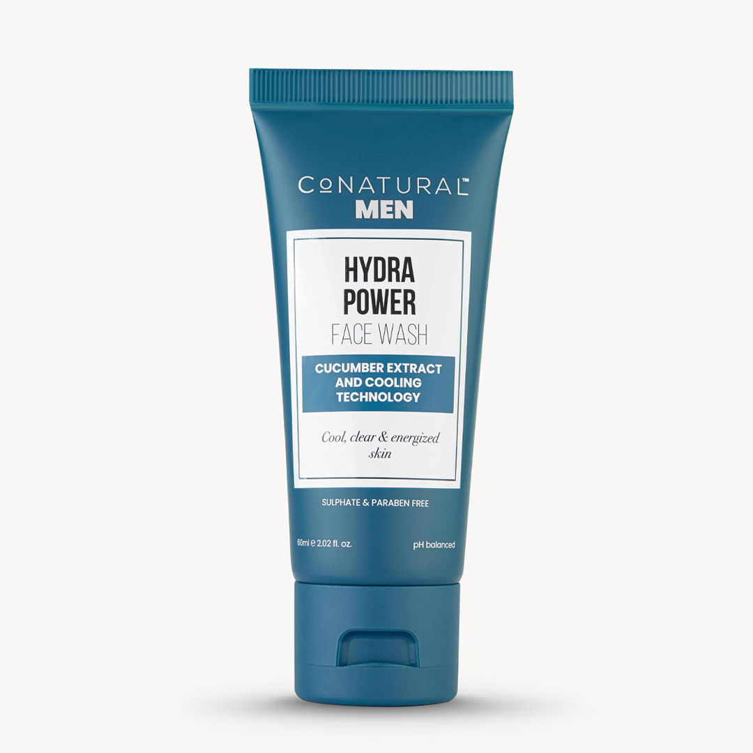 CoNatural Men's Cucumber Hydra Power Face Wash Sulphate Paraben Free 60ml