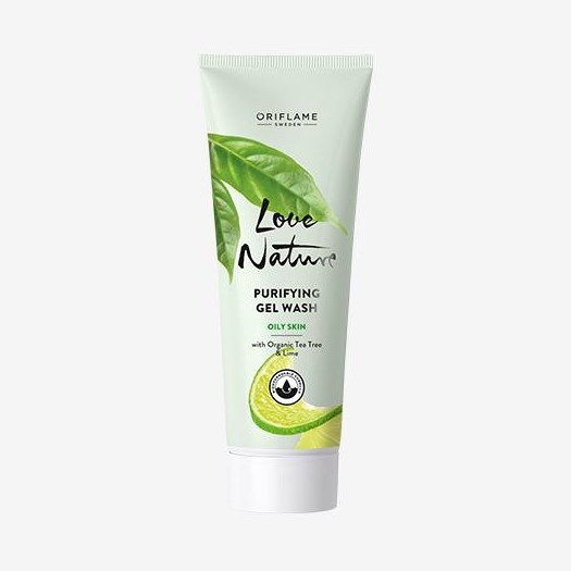 Oriflame Love Nature Purifying Gel Wash with Organic Tea Tree Lime 125 ML