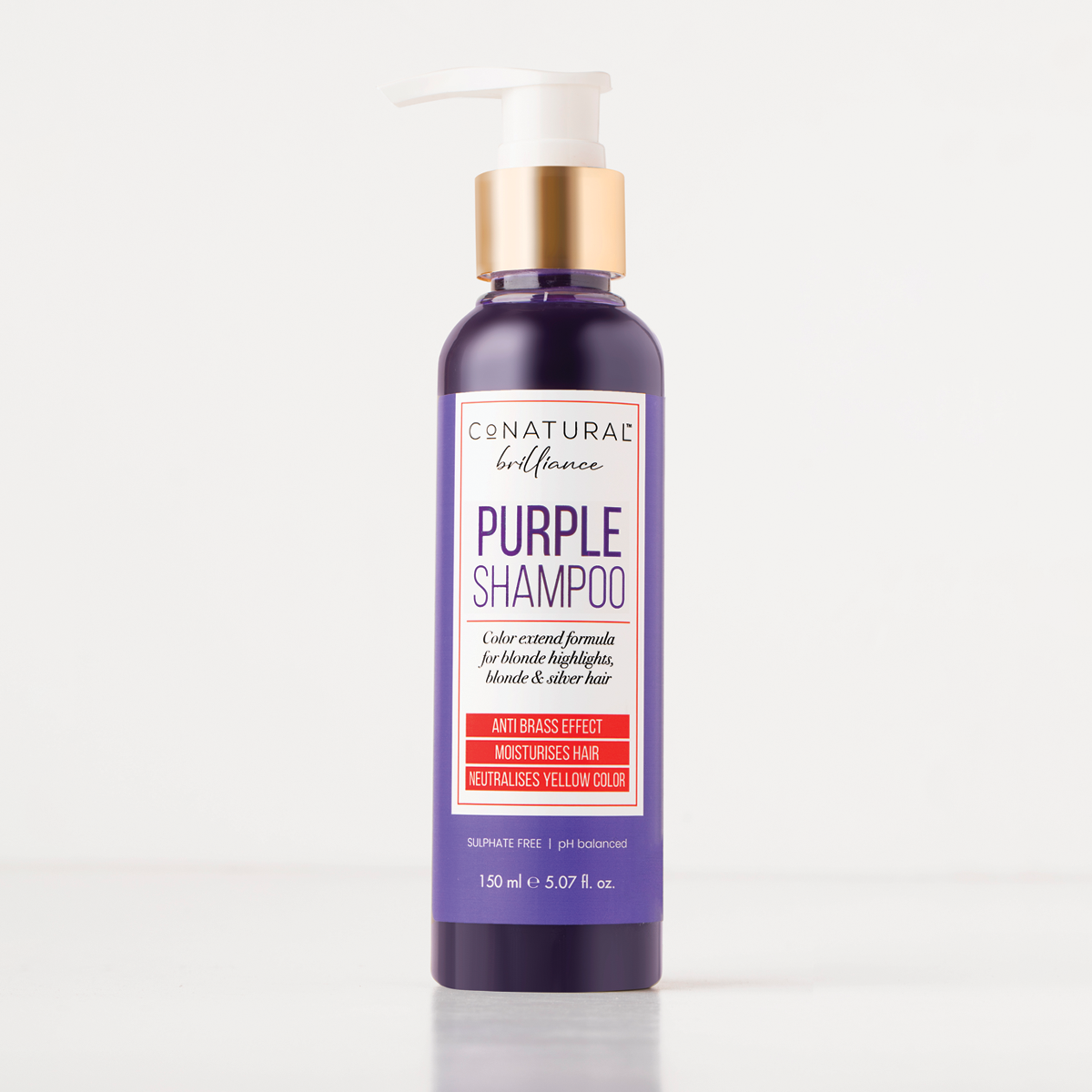 CoNatural Brilliance Purple Shampoo For Blonde & Silver Hair 150ml
