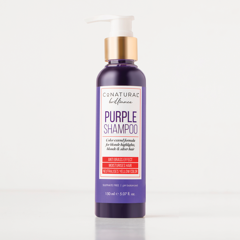 CoNatural Brilliance Purple Shampoo For Blonde & Silver Hair 150ml