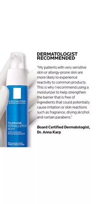 La Roche-Posay Toleriane Dermallergo Night Ultra Soothing Cream 40ml New Box2026